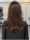 ハイライトバレイヤージュダブルカラーケアブリーチ20代30代