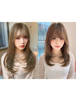 【名駅5分】長さを変えずにレイヤーをプラスして、ふわっと柔らかく、自然にまとまる“愛されレイヤー”に