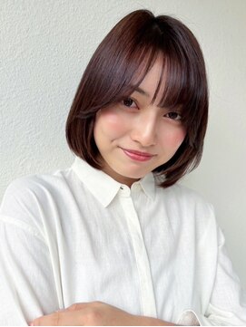 カバーヘア ブリス 上尾西口店(COVER HAIR bliss) 内巻きボブ/ラベンダーブラウン/ダークアッシュ/小顔艶髪p上尾