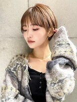 ギークス(GEEKS) 【GEEKS渋谷】ウォームブラウン/冬カラー/大人ショートボブ/小顔