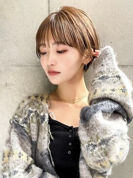 ギークス(GEEKS) 【GEEKS渋谷】ウォームブラウン/冬カラー/大人ショートボブ/小顔