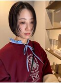 クセと頭の形を考慮したコンパクトミニボブ