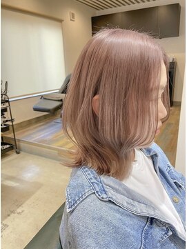 ヘアーラニッシュ 船橋店(hair Lanish) ピンクベージュ/ダブルカラー/20代30代40代
