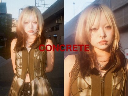 CONCRETE デザインカラー/ブリーチ/ダブルカラー/髪質改善【7/17NEW OPEN(予定)】の写真