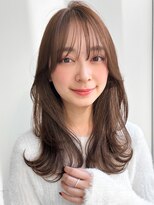 アグノス 青山(Agnos) うるツヤレイヤーカット艶感小顔カット愛されイメチェン前髪