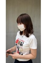 スミカ バイ マージ(Sumika. by merge)&nbsp;《東住吉区/個室サロン》　くびれレイヤー×ベージュブラウン