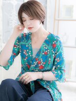 モッズヘア 上尾西口店(mod's hair) センターパートで大人モード…前下がりボブb上尾30代40代50代