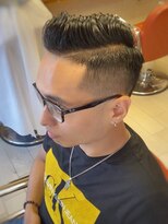 オムヘアー (HOMME HAIR) 【HOMME HAIR 稲田】 サイドパート フェード スタイル