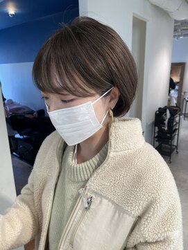 トレス(TRESS) オリーブベージュ/オリーブアッシュ/ショートボブ