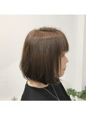 春らしい優しい動きのボブスタイル♪