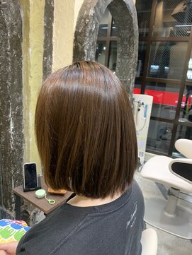 スタジオドーム(studio DOmE) ストレートボブ/ミルクチョコレート/縮毛矯正/30代/40代/50代