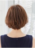 ナチュラルパーマ×ひし形ショート！
