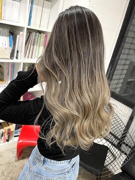 ディーカヘアーセンダイ(Di KA HAIR sendai) ナチュラル/バレイヤージュ/ロング/ミルクティー/ベージュ