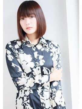 マッシュアンドマッシュアヴェダ ららぽーと福岡店(mash&mash AVEDA) 丸顔さんに最適☆ツヤ感前下がりボブ