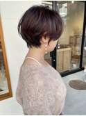 カシスピンクｘ寒色系カラーｘスローカラーｘボーイッシュ女子