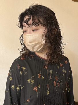 シーズ 栄(sea's) レイヤー+ウェーブパーマ