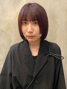 ワッツユアヘアストーリー(What’s your hair story) ワインレッド/チェリーレッド/ボブ/姫カット/ブリーチなし