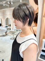 ロンド エスポワール 錦糸町(Lond espoir)&nbsp;斜めバングショート顔周りシルキーベージュ【錦糸町/ショート】