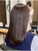 ミルクティーベージュカラーくびれヘアグレージュカラー韓国