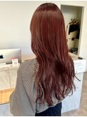 １０代２０代30代ワンブリーチチェリーブラウン