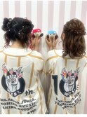 ガーリースタイル/心斎橋/ヘアメ/セットサロン