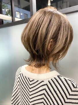 ダブルトーキョー シブヤ(W-TOKYO SHIBUYA) 小顔ネオウルフ×ハイライトボブウルフ　ウルフカット