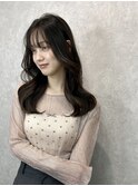 髪質改善 レイヤーカット グレージュカラー