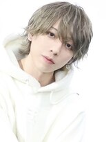 ガルテ(GARTE)&nbsp;韓国風ウルフカット/メンズウルフ/マッシュウルフ/ミルクティー