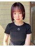 前髪カット+根元のカラー　￥8800