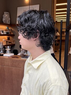 エダ 鎌倉(edA.) MEN'S HAIR #ダークアッシュ#ニュアンスパーマ#韓国マッシュ