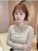 前髪顔まわりボブレイヤーボブ顔まわり縮毛矯正haruhi