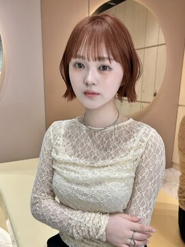 グロー 大宮(GLROW) 前髪顔まわりボブレイヤーボブ顔まわり縮毛矯正haruhi