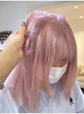 14158ブリーチ＆ダブルカラーハイトーンラベンダーピンク