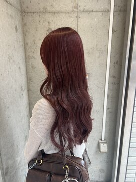 キャンバスアニュー 川崎(canvas anew.) ブリーチなしダブルカラー　カシスピンク／ハイトーン／川崎