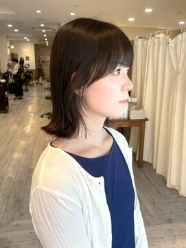 ヘアメイク シュシュ(Hair make chou chou) 小顔ヘア/簡単スタイリング/暗めカラー/顔周り/伸ばしかけヘア