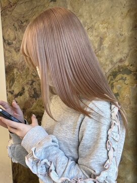 ソル ジングウマエ(SOL JINGUMAE) 表参道ミルクティーベージュヘーゼルベージュケアブリーチ30代◆