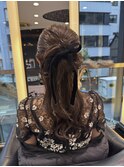 【藤岡】後ろ姿美人なハーフアップ