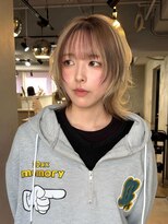 フォート(FORT)&nbsp;ハッシュカット　レイヤーカット　ダブルカラー　ブラウン