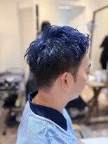 ヘアリゾート バルボア アイランド(hair resort Balboa Island)&nbsp;ショート×ネイビーブルー