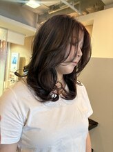 アルバサンス 三条烏丸御池店(albasanz)&nbsp;レイヤーカット×艶髪カラー
