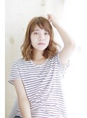 オン眉デザインカラー切りっぱなしボブ美髪マッシュウルフ/248
