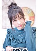 【メイズ東中野・鍛原志行】黒髪お団子アレンジ