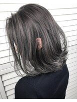 [ALLY阿部]透明感バツグン☆ハイグレージュ×切りっぱなしボブ