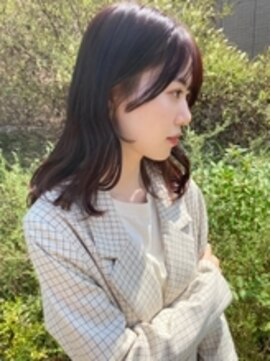 アンジュール(UNJOUR.) 韓国っぽレイヤー×ラベンダーピンク　20代30代40代