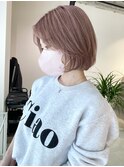 layer cut × pale pink