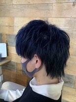 ヘアーデザイン ディードット ウル(D. ulu)&nbsp;ブルーブラックで1ヶ月楽しいハイトーンウルフ