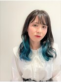 10代20代大人可愛いターコイズグリーンのイヤリングカラー[草加]