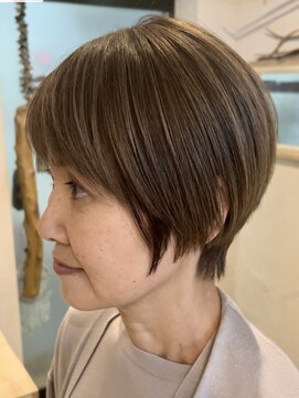 シークエンス 外苑前(SEAQUENCE) 40代50代60代～コンパクトショート/ショートボブ/白髪ぼかし