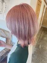 ヘアーデザインサロン スワッグ(Hair design salon SWAG) white pink
