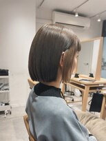 クラップス 上大岡(CLAPS)&nbsp;インナーカラー/イヤリングカラー/ベージュ/切りっぱなし/ボブ